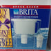 2 Brita Water Filtration Pitcher Space Saver Model - Fits Refrigerator Door