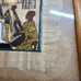 Vintage Egyptian Papyrus Framed Horus Art