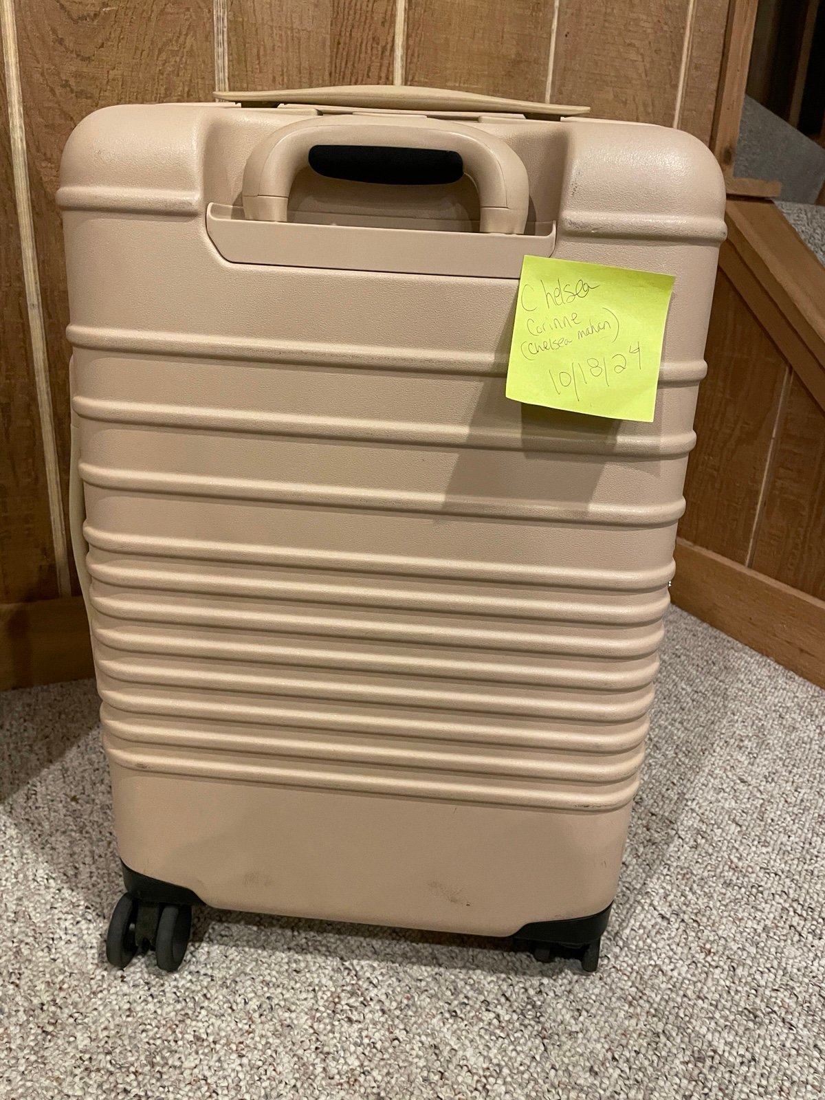 BEIS carry on in beige