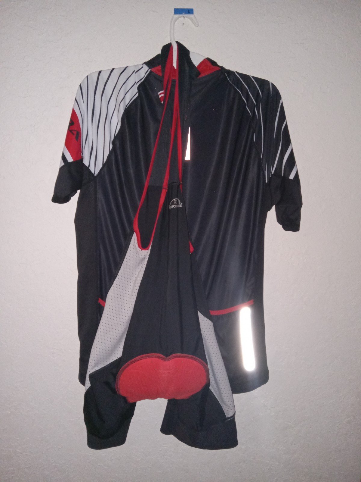 2 pc Bike shorts bib and jersey L XL ultra set