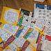Huge Lot of Embroidery/ Painting Transfers & Lots of Fabric Paints