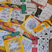 Huge Lot of Embroidery/ Painting Transfers & Lots of Fabric Paints