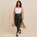 NWT Torrid Perfect Skinny Faux Leather High Rise Pant in Deep Black Size 22