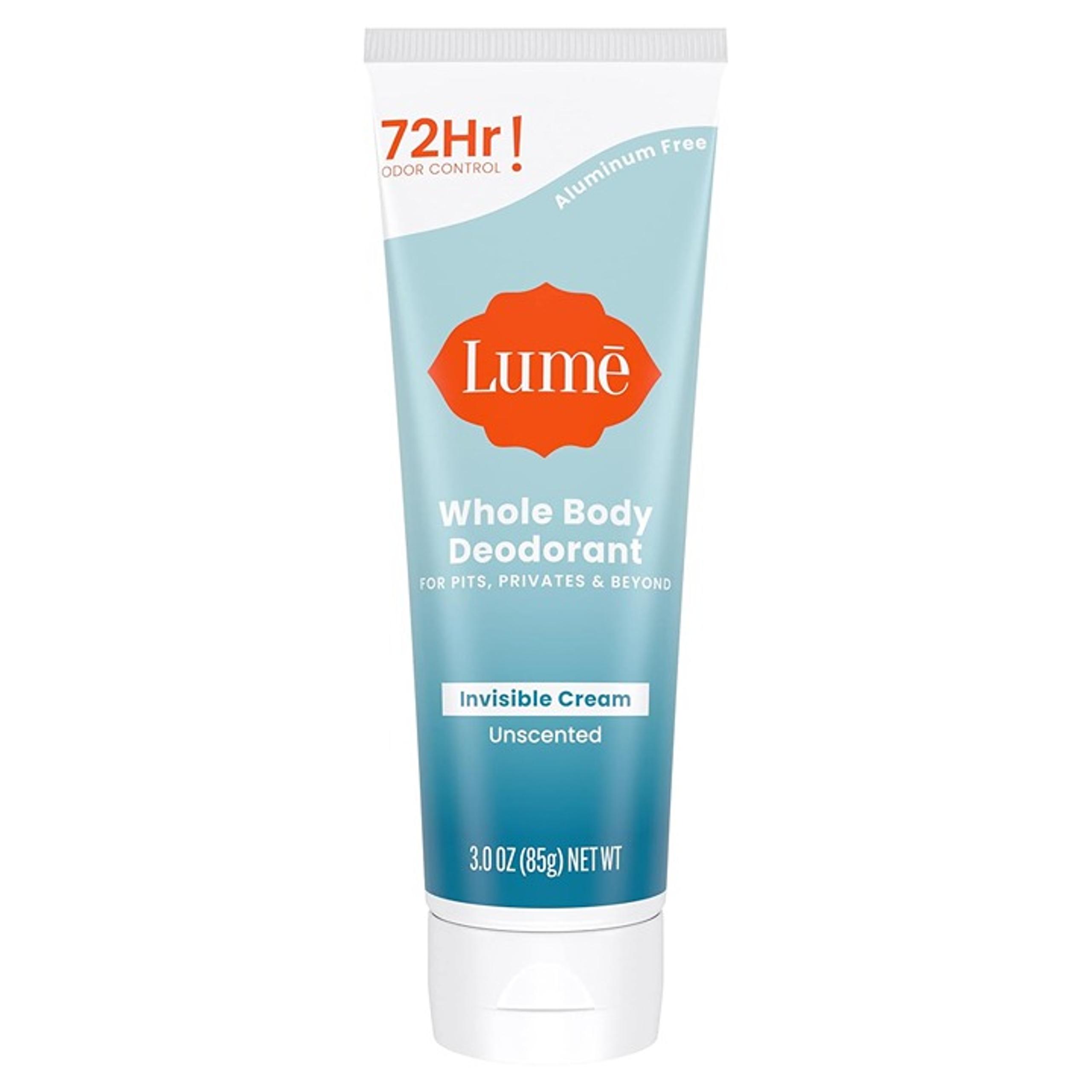 Unscented Body Deodorant Cream 3oz Aluminium and Baking Soda Free