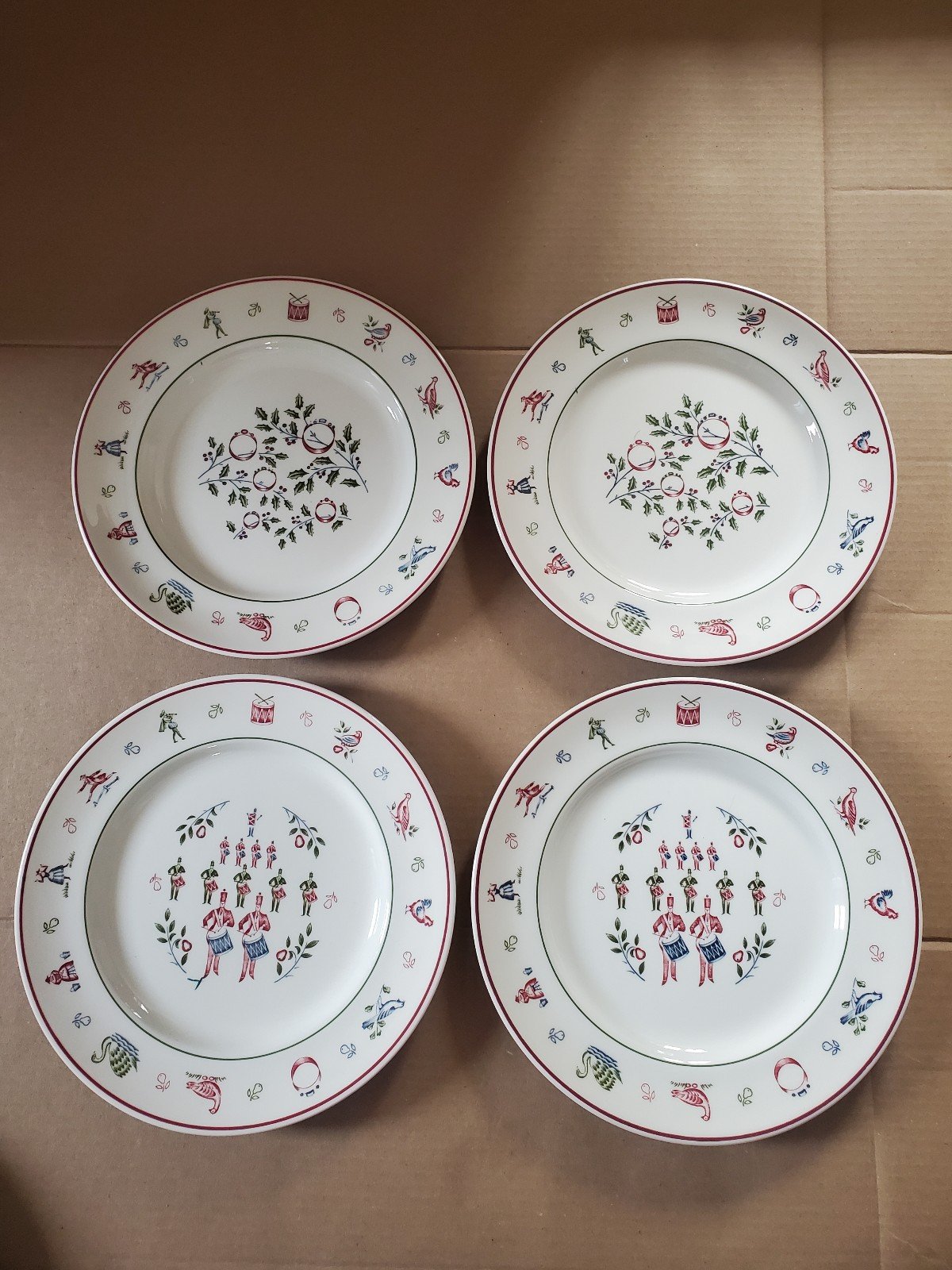 Johnson Brothers The Twelve Days Of Christmas Set of 4 Dinner Plates