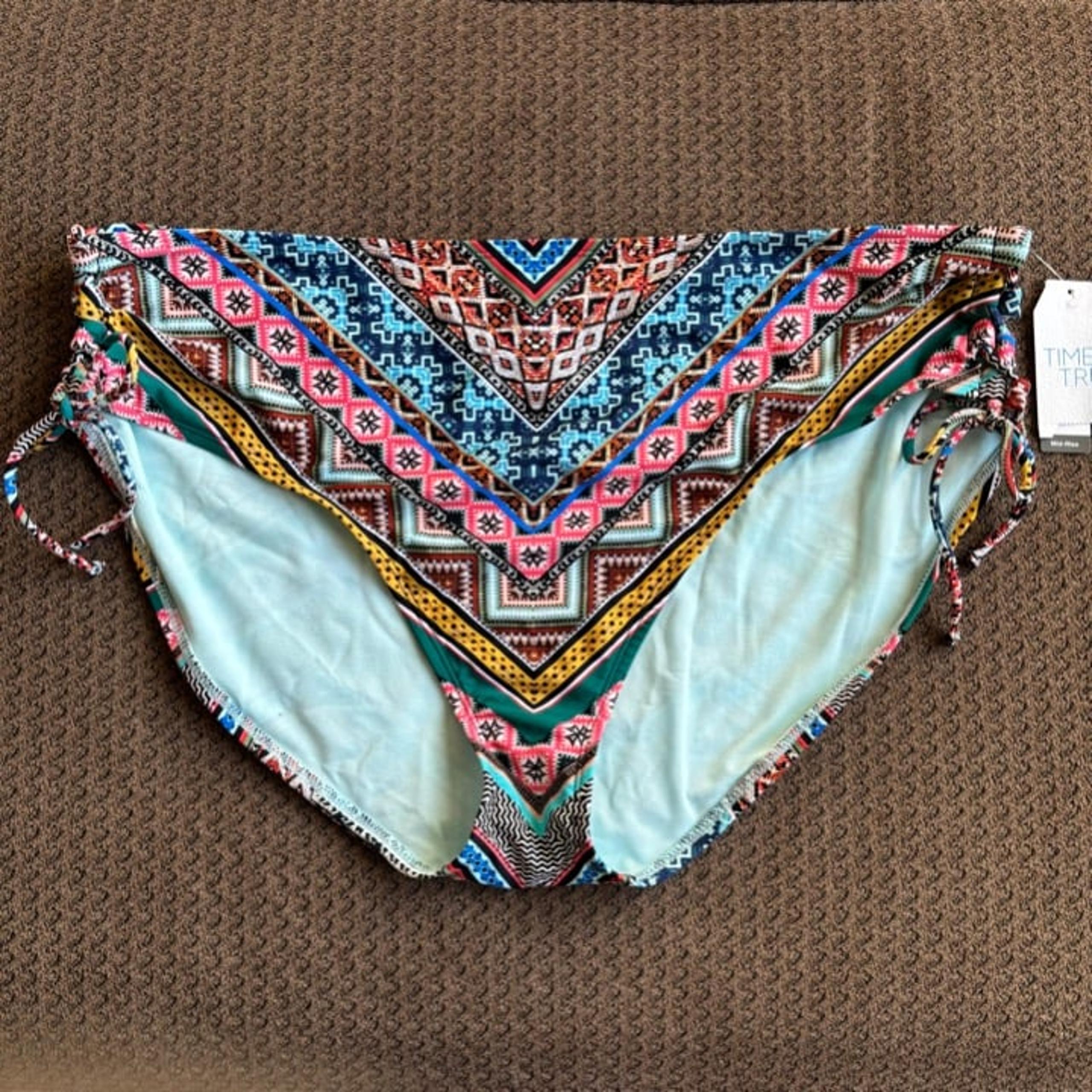Time And Tru Bikini Bottom Missy Separates Women's Plus Size 3X (24W-26W) NWT