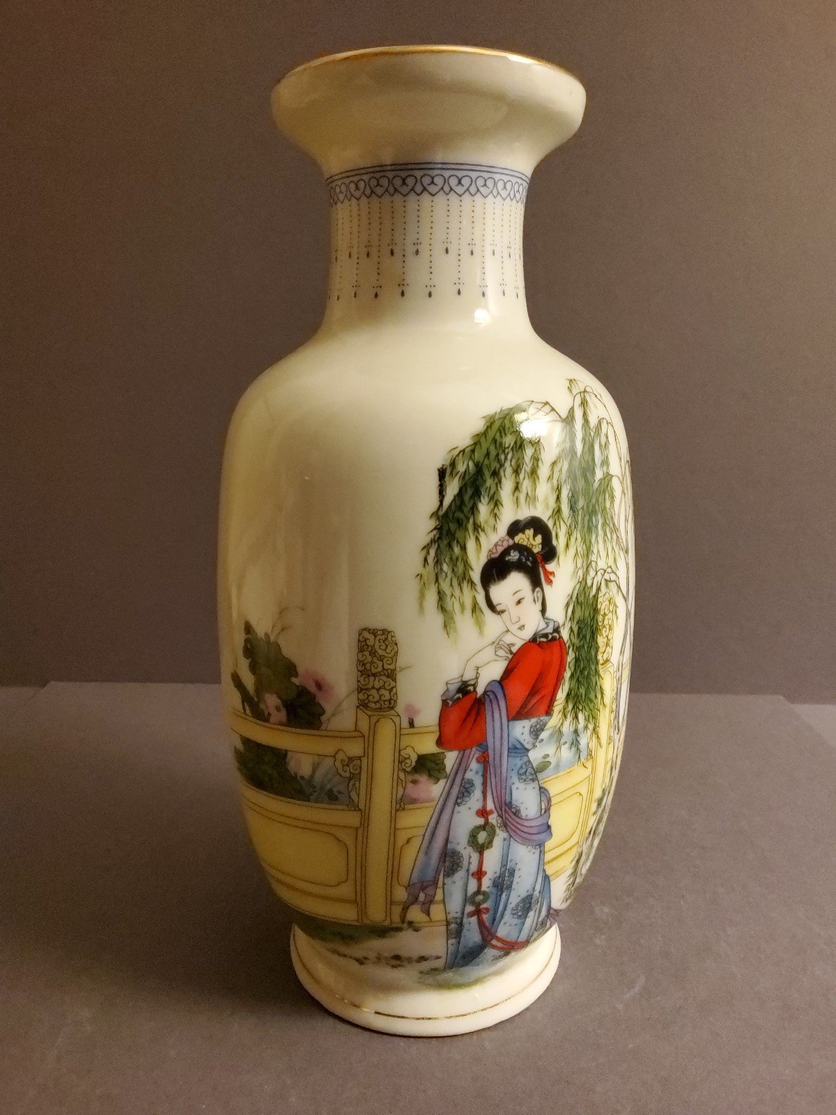 Chinese Porcelain Vase signed by Artist with Chop
