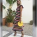 ZARA LONG CROCHET DRESS MULTICOLORED