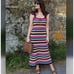 ZARA LONG CROCHET DRESS MULTICOLORED