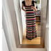 ZARA LONG CROCHET DRESS MULTICOLORED
