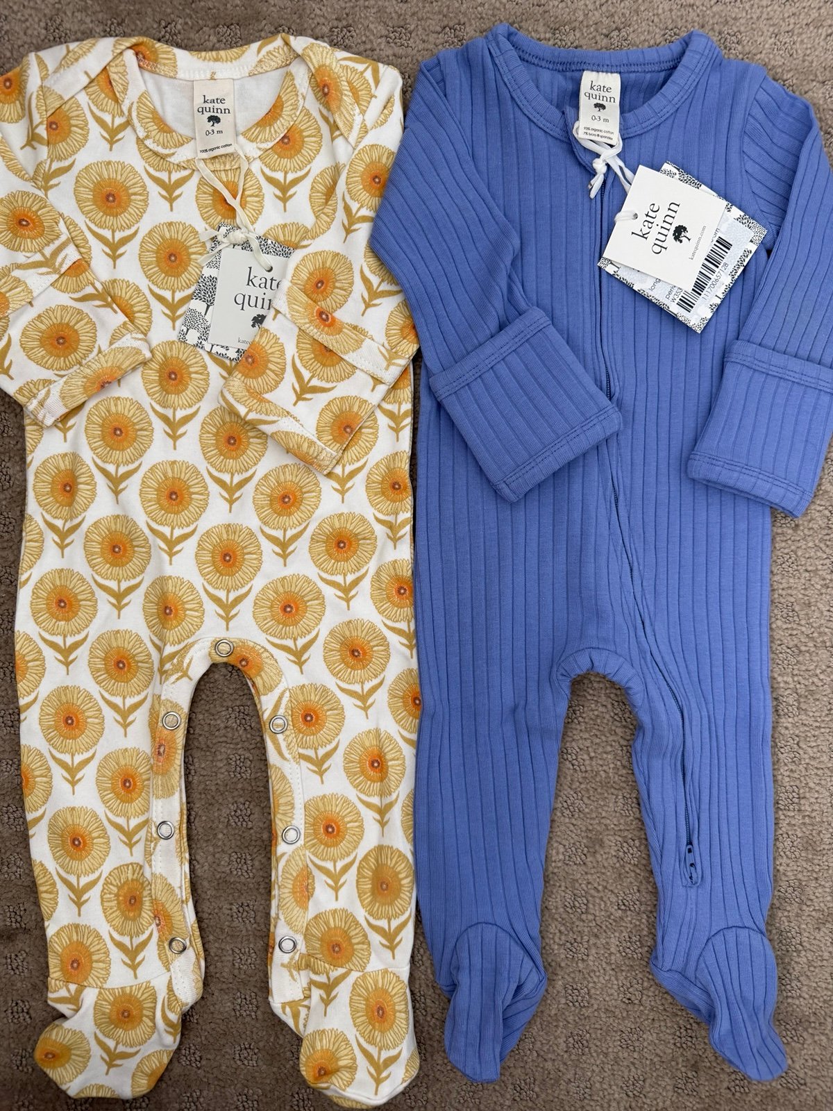 Kate Quinn 0-3 month footies