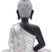 Buddha Statue Silver Finish 16” Tall