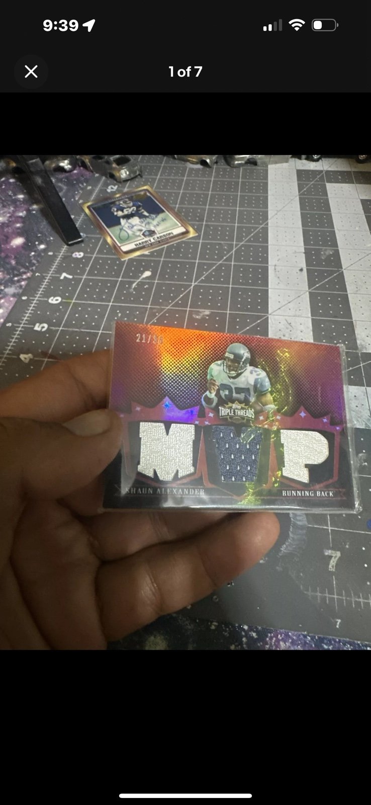 2007 triple treads football Shaun Alexander MVP # 21/36