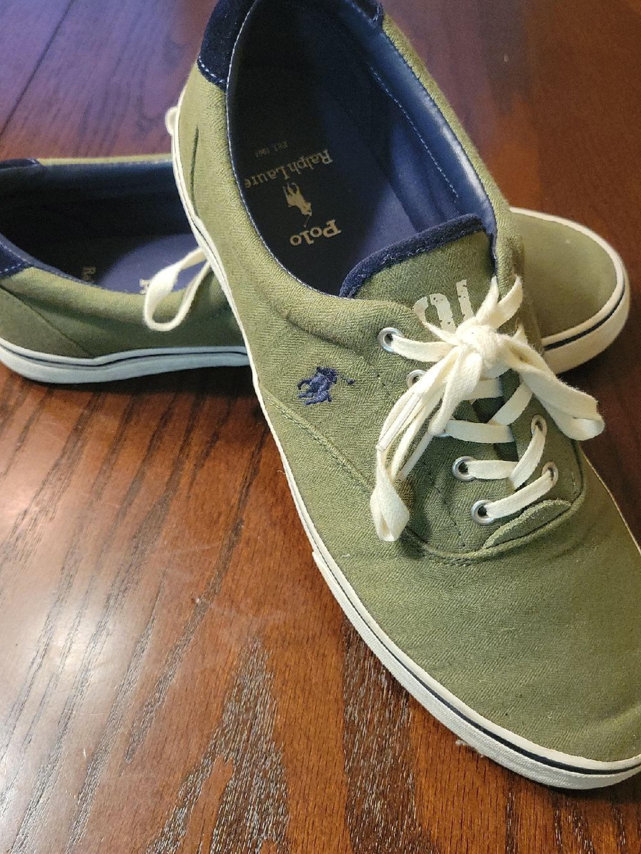 POLO Ralph Lauren Canvas Boat Deck Shoes Men's Size 12