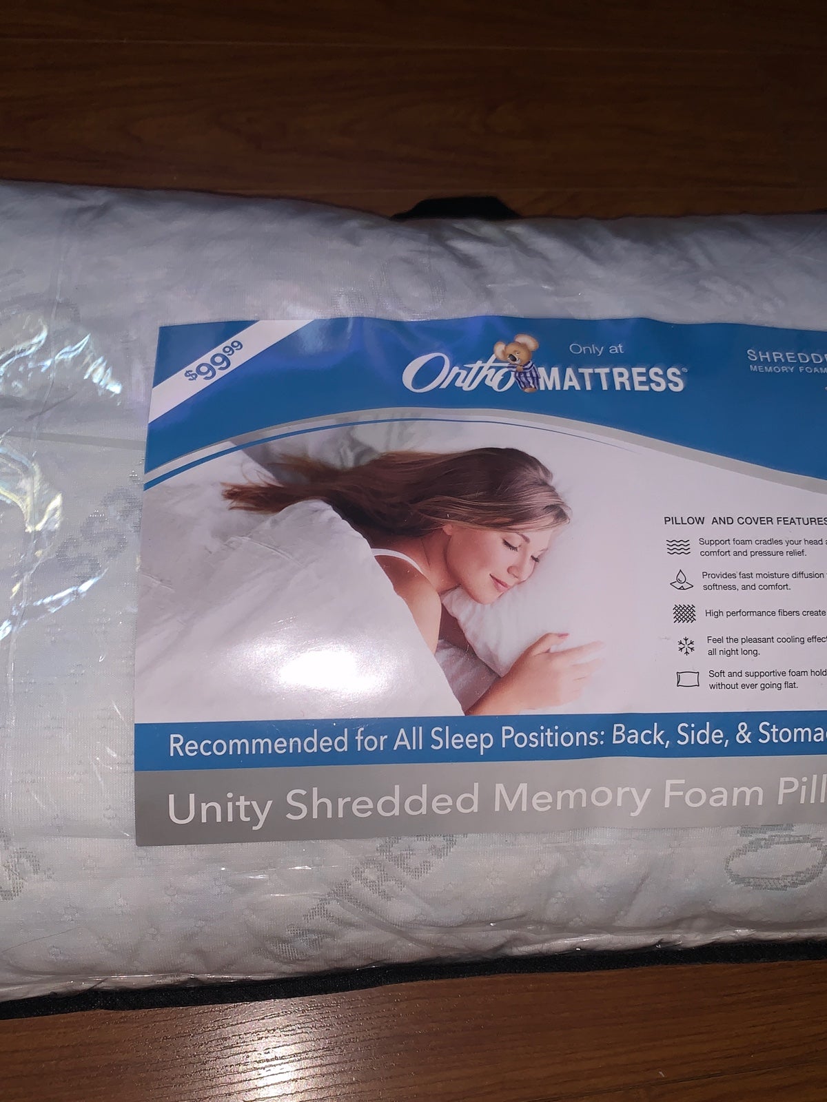 Pillow shredded memory foam - new unopened