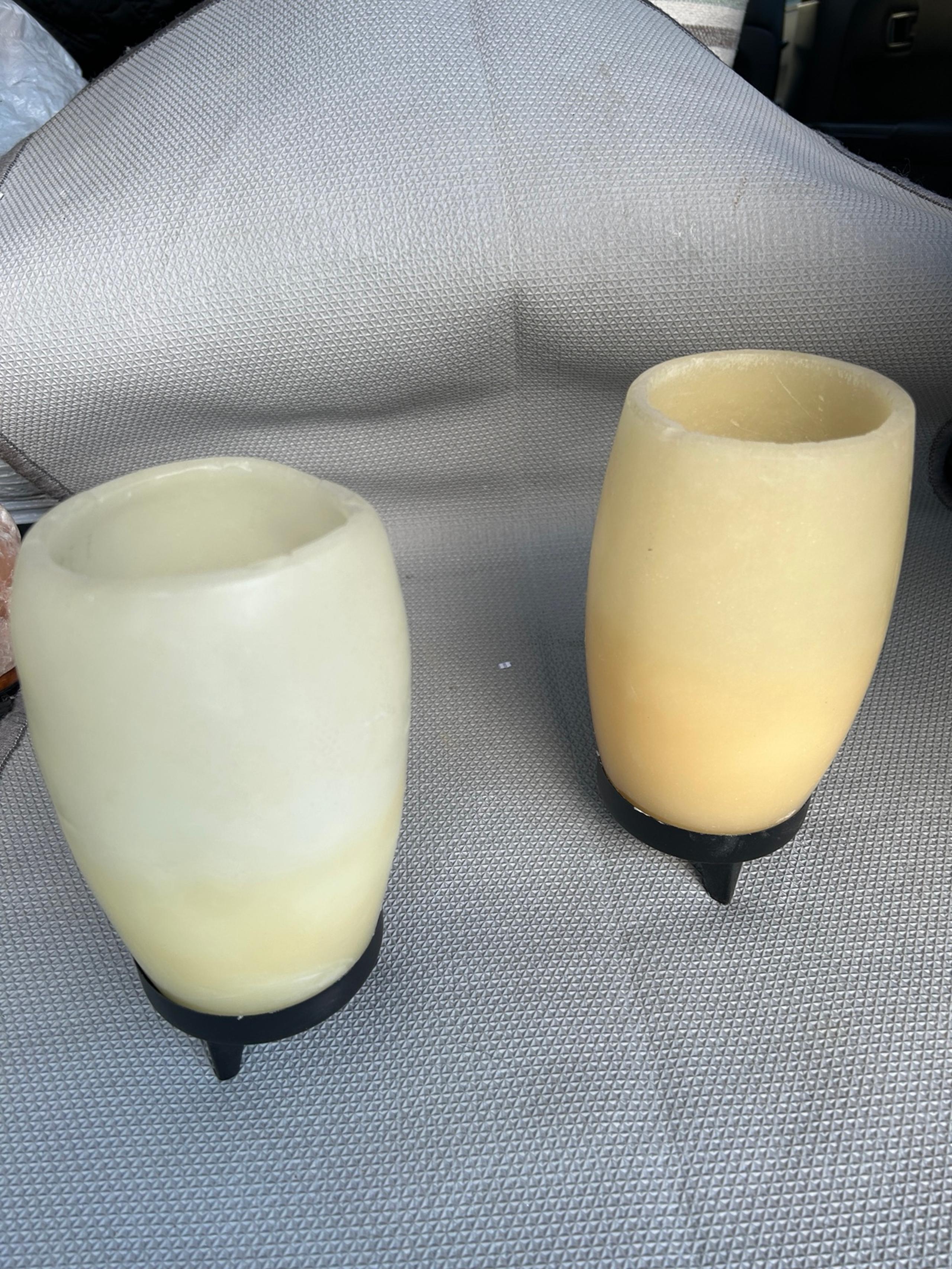 Crate and Barrel Ivory Candle Pillar