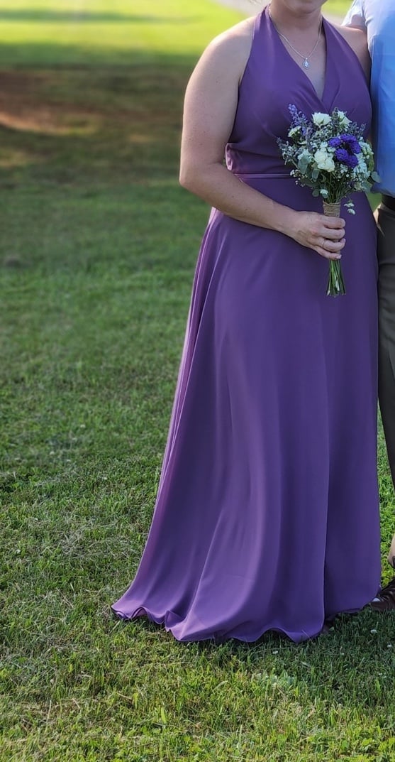 Purple bridesmaid dress