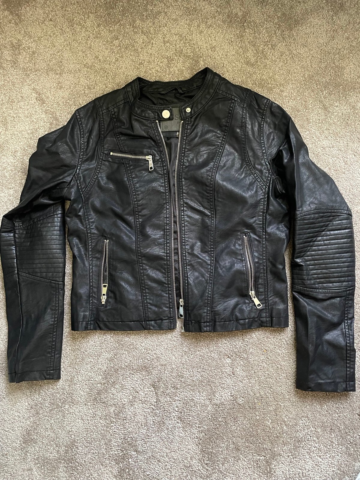 Cavalini black leather jacket online