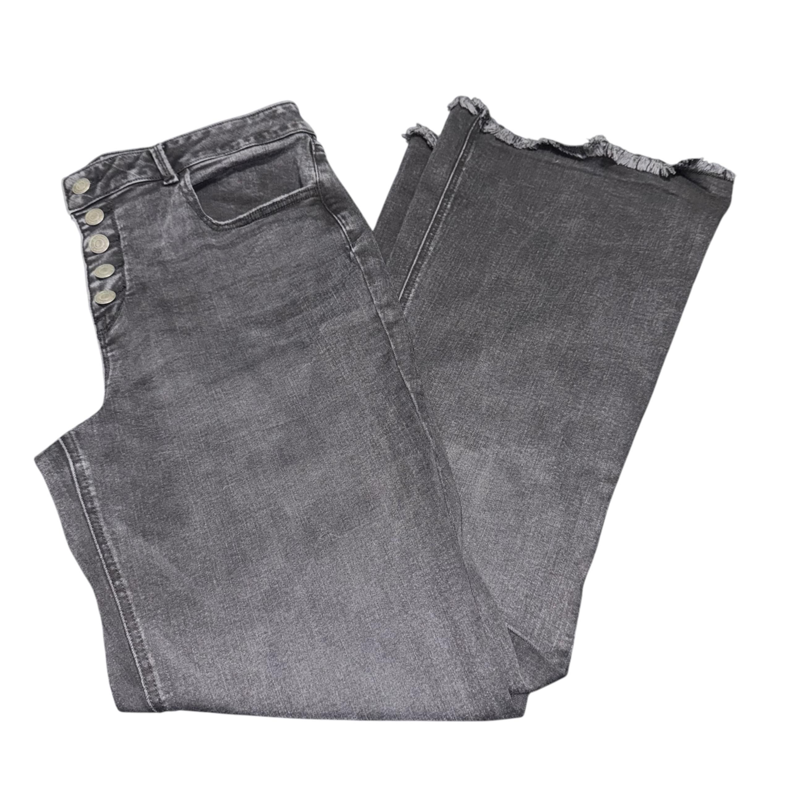 M Jeans by Maurice’s Black Button Fly Flare High Rise Size 14 Jeans