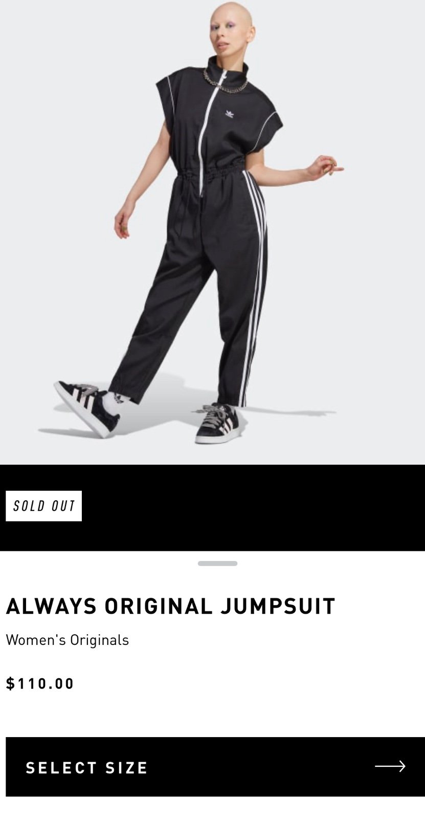 Adidas Originals Jumpsuit, NWT Size Small