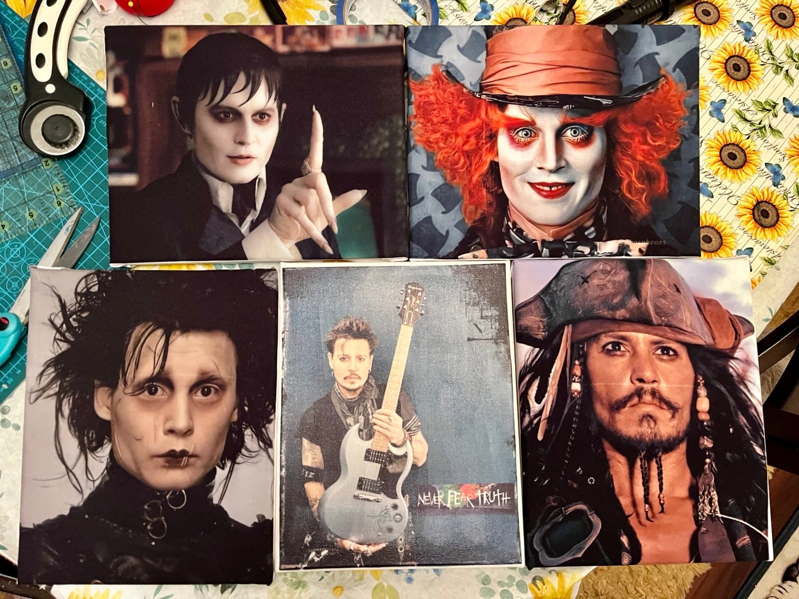Set of 5 Johnny Depp 8x10 pictures