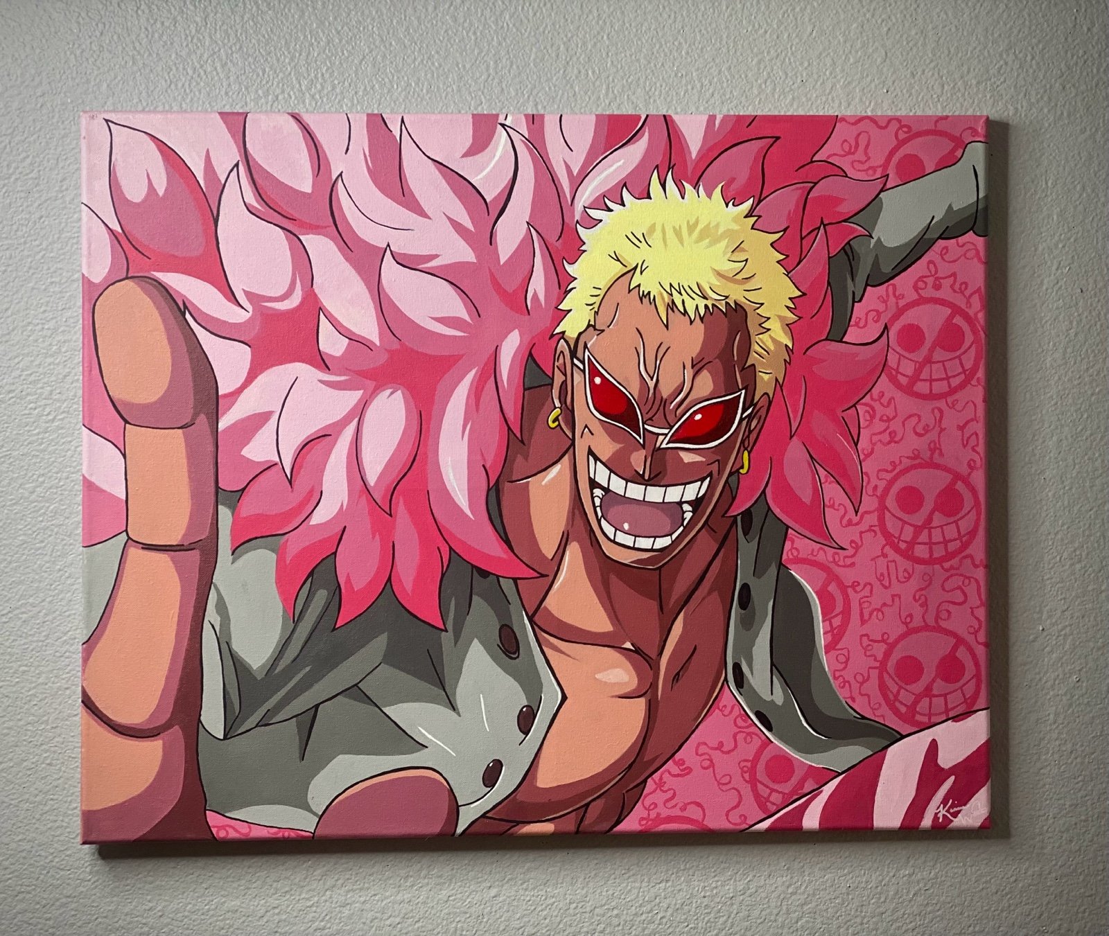 One Piece: Donquixote Doflamingo Custom Painting