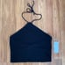 NWT Reformation Aversa Rib Crop Halter Top Size Medium