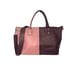 Boden Leather Tote Bag Shoulder Purse Two Tone Pink Red Leather Handbag Burgundy