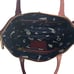 Boden Leather Tote Bag Shoulder Purse Two Tone Pink Red Leather Handbag Burgundy