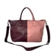 Boden Leather Tote Bag Shoulder Purse Two Tone Pink Red Leather Handbag Burgundy