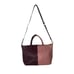 Boden Leather Tote Bag Shoulder Purse Two Tone Pink Red Leather Handbag Burgundy