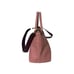 Boden Leather Tote Bag Shoulder Purse Two Tone Pink Red Leather Handbag Burgundy