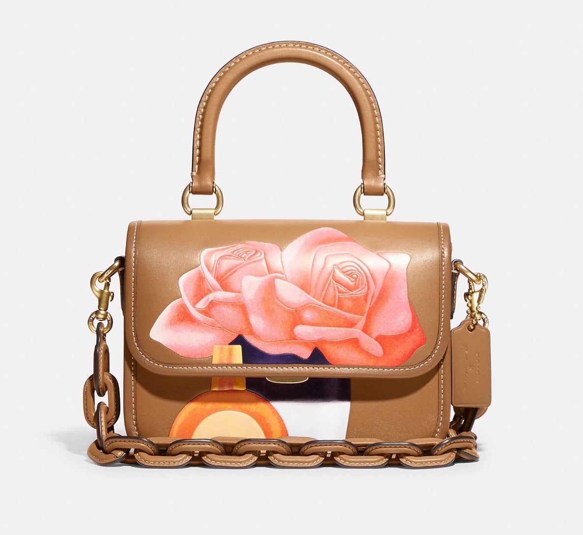 Coach X Tom Wesselmann Rogue Top Handle-Glovetanned Leather/Brass NWT RT 895