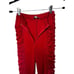 I.AM.GIA. Red Estella Ruched Skinny Pants Size XXS Statement Y2K