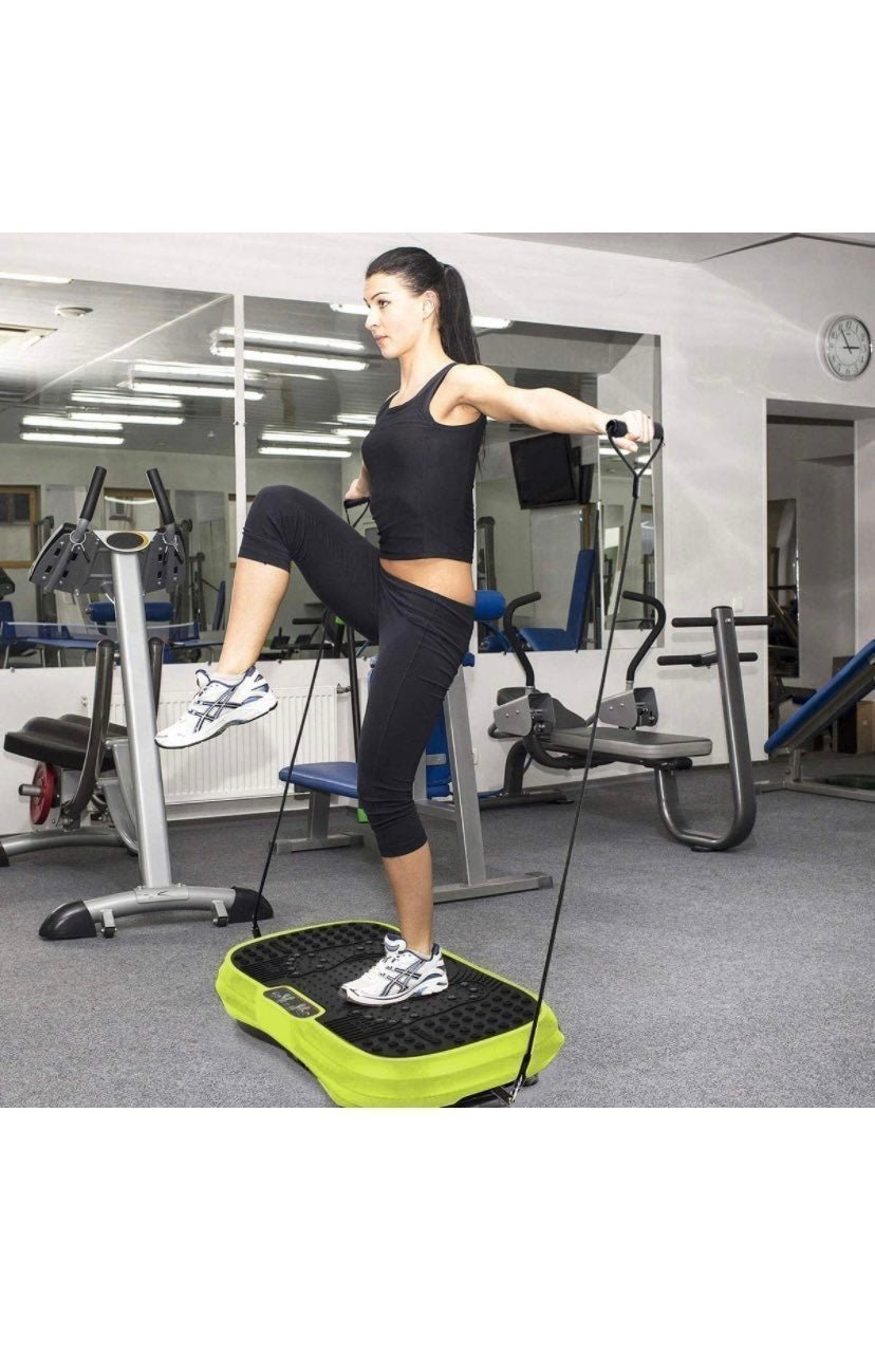 MUCHOO Vibration Plate Fitness Machine Whole Body Workout Platform Machine w/Loo