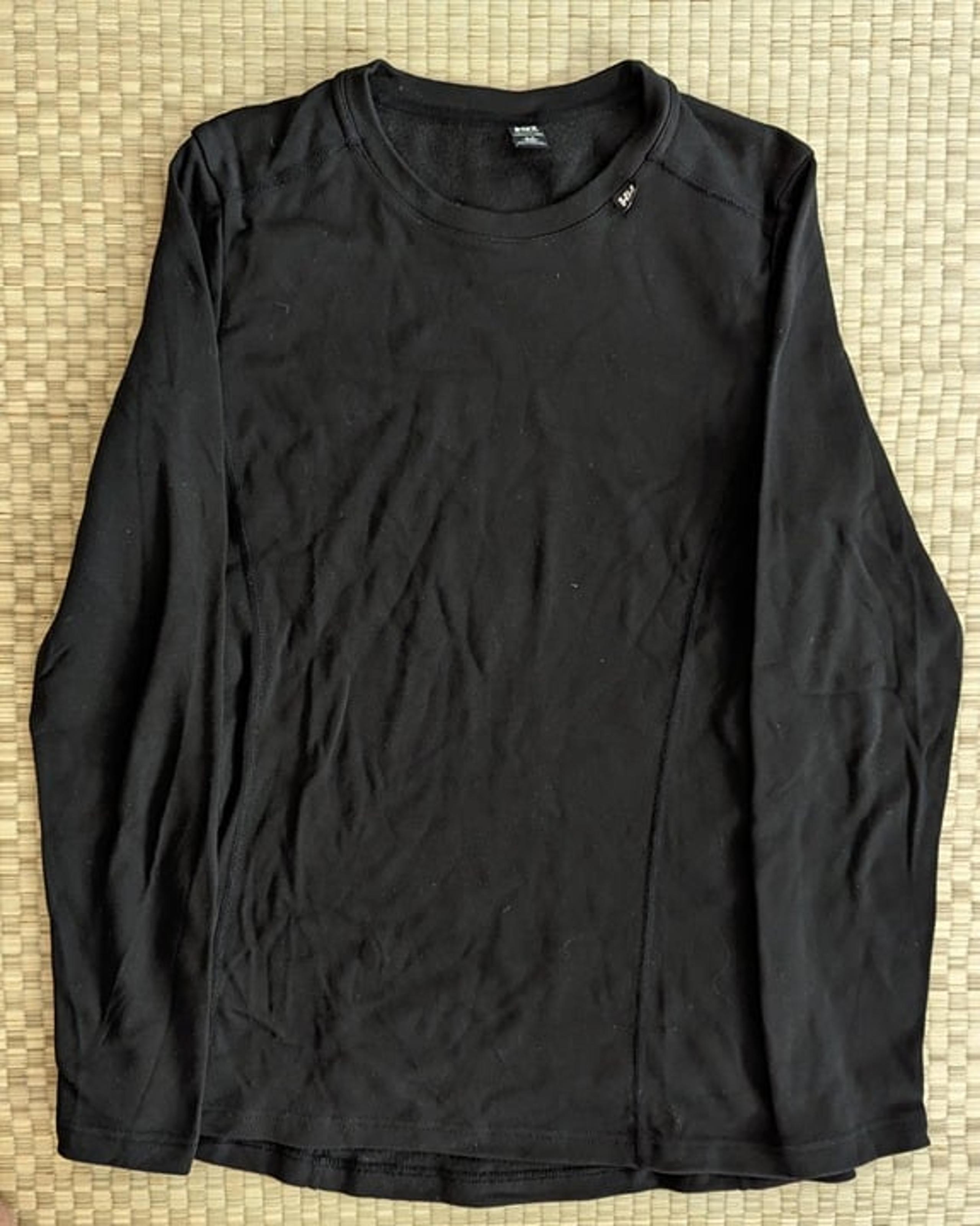 Helly Hansen Long Sleeve Fleece Sweatshirt Black Women's Size M Made in Portugal