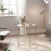 Tall Glass End Table