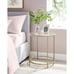 Tall Glass End Table