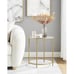 Tall Glass End Table