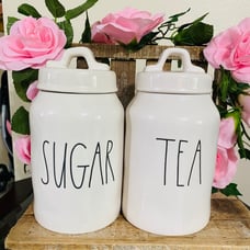 Rae Dunn SUGAR & TEA CANISTERS BUNDLE