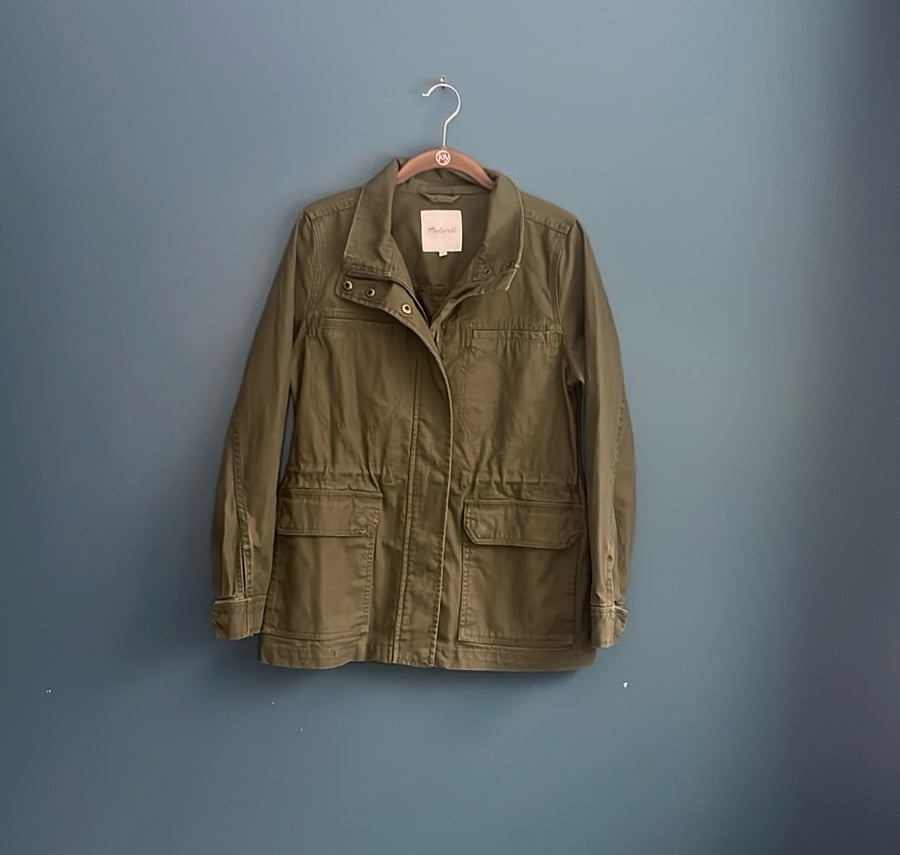 Madewell army green utility jacket woman’s size small coat