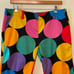 Loudmouth 15 golf shorts black multicolor AOP circle sporty Y2K Vintage cotton
