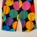 Loudmouth 15 golf shorts black multicolor AOP circle sporty Y2K Vintage cotton