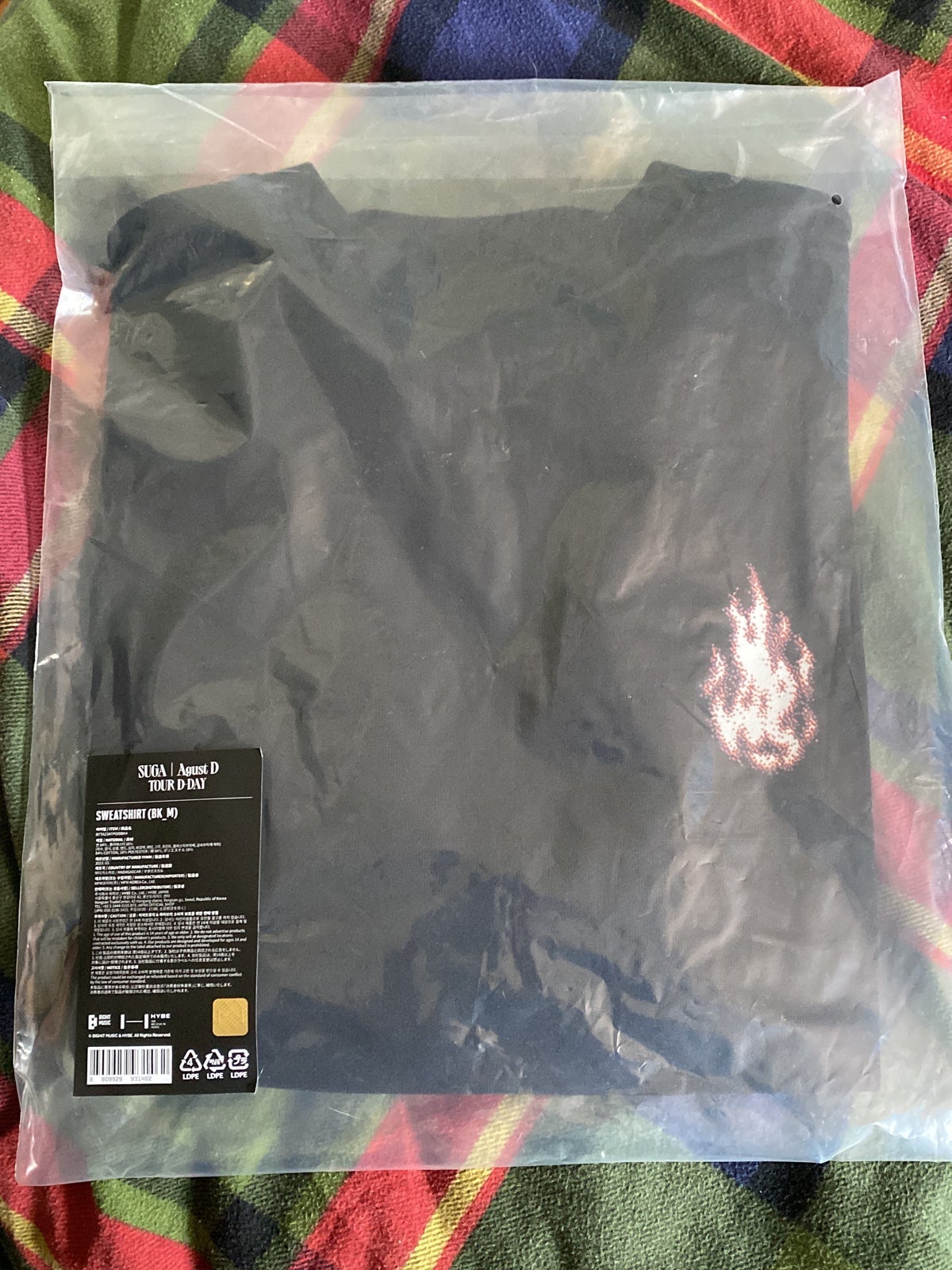 OFFICIAL | Agust D merch - Pull-Over Sweatshirt (M) | US Tour Only