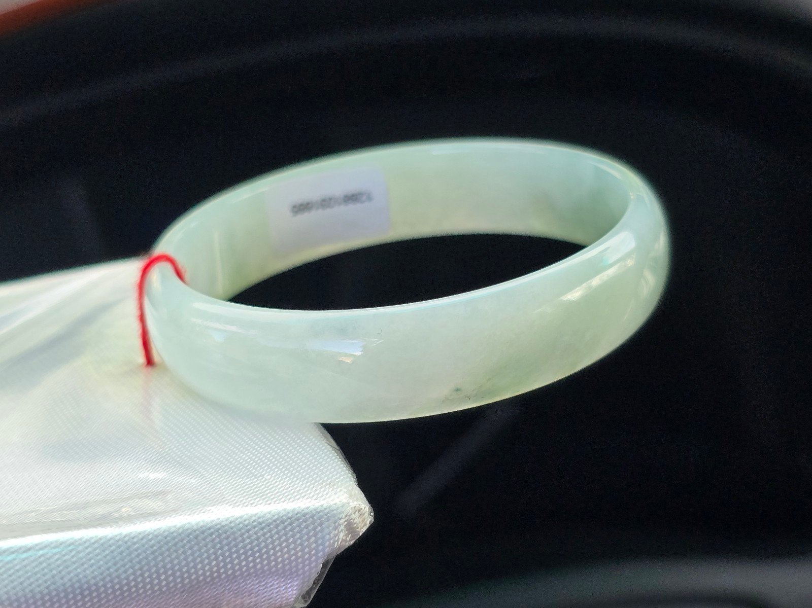 Authentic Burmese jade icy jadeite bangle for teens AJ21108