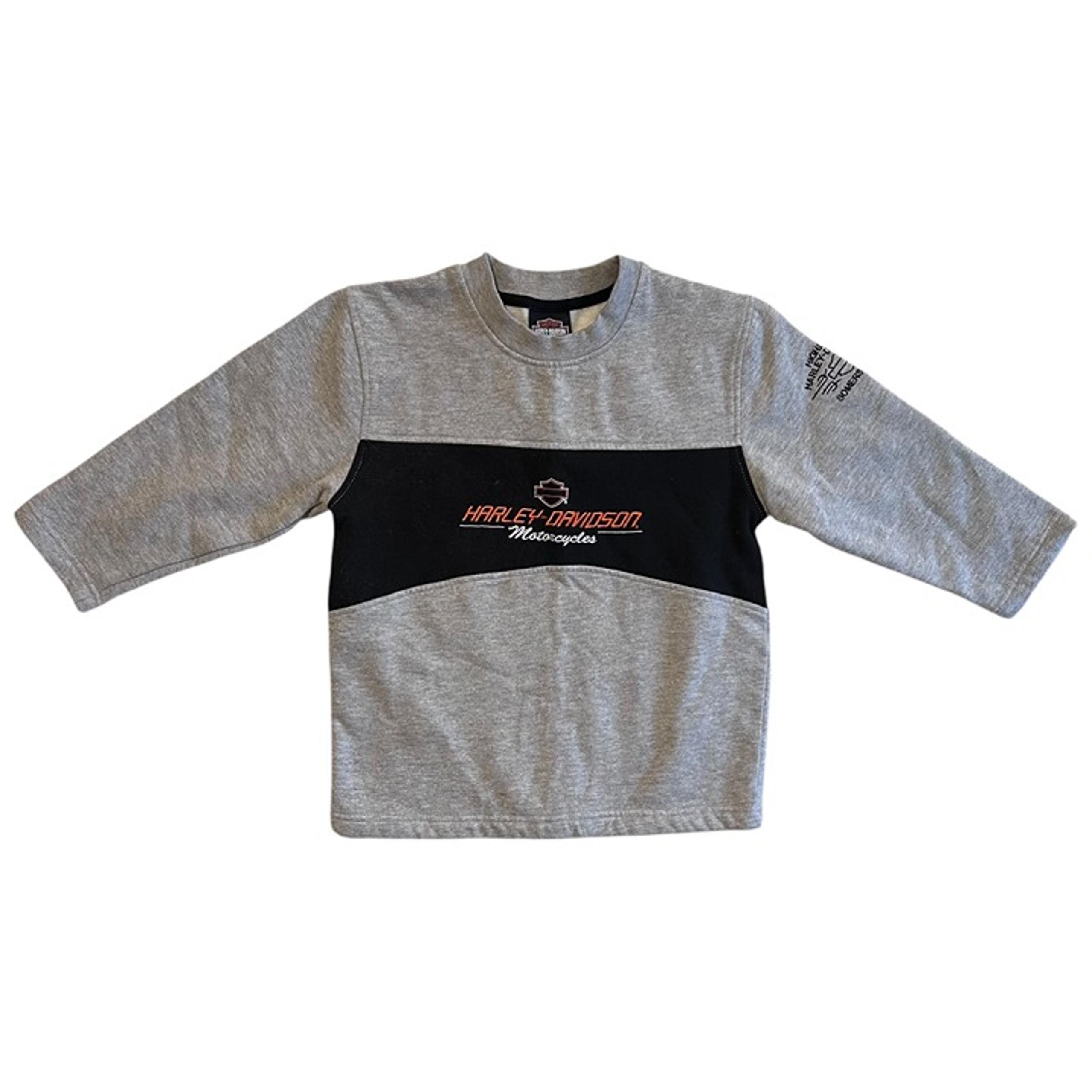 Harley Davidson Boy’s Gray and Black Sweatshirt - Harley-Davidson