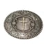 Western Cross Belt Buckle Religious Christian Cowboy Vtg 80s Nocona