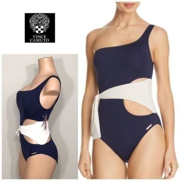 Vince Camuto one shoulder swimsuit