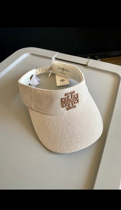 Tory Burch Two-Tone Canvas Cap - ShopStyle Hats