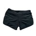 Black Drawstring Side Tie Bikini Swimsuit Shorts
